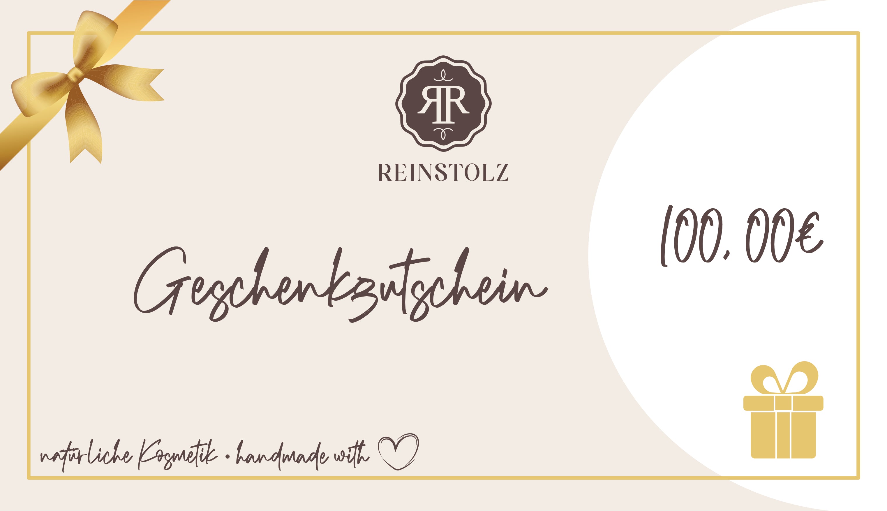 Geschenkgutschein 100€ | Reinstolz Naturkosmetik