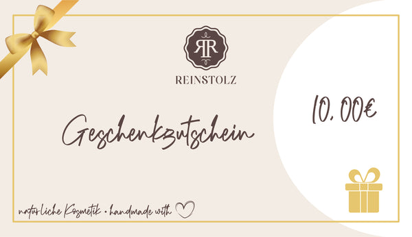Geschenkgutschein 10€ | Reinstolz Naturkosmetik